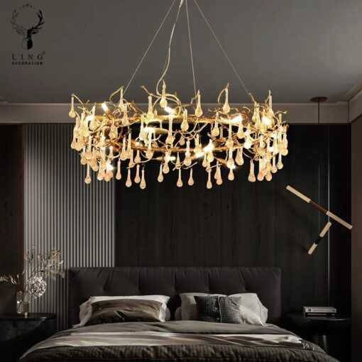 Đèn chùm serip đồng(SRD02) - Hình ảnh 5