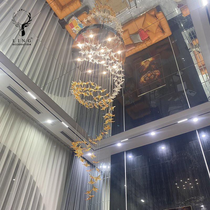Ứng dụng đèn thả trần thông tầng DTK07 - Hình 3