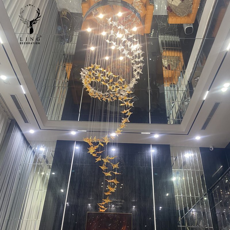 Ứng dụng đèn thả trần thông tầng DTK07 - Hình 4