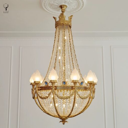 Đèn chùm đồng cổ điển châu âu(DCD02)
