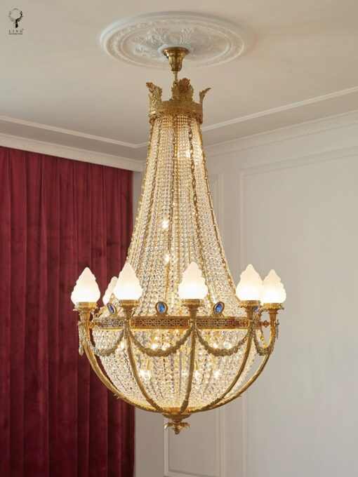 Đèn chùm đồng cổ điển châu âu(DCD02) - Hình ảnh 3