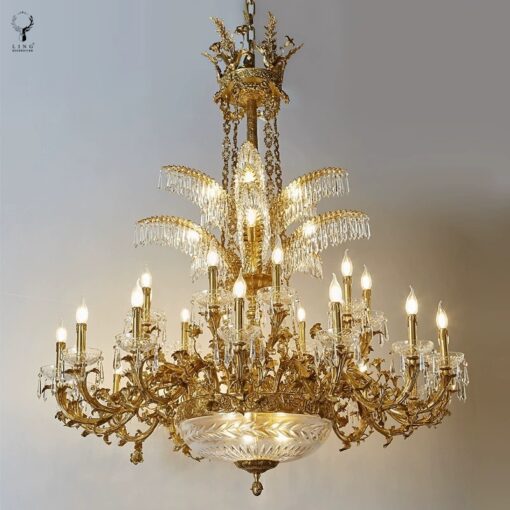 Đèn chùm đồng pha lê(DCD19) - Hình ảnh 3