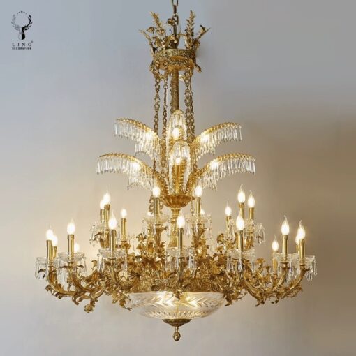 Đèn chùm đồng pha lê(DCD19)