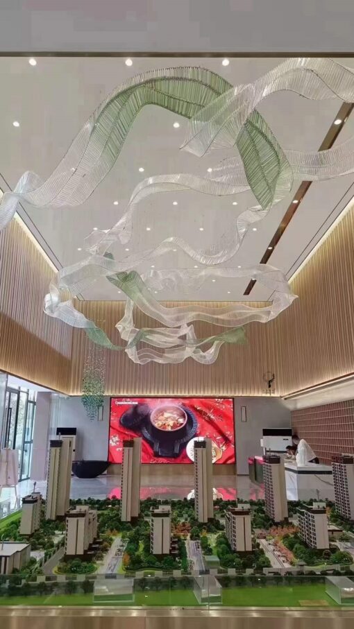Đèn chùm thiết kế đại sảnh(DTK76) - Hình ảnh 2