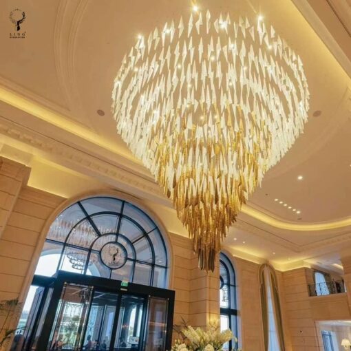 Đèn chùm thông tầng sảnh lớn khách sạn(DTK71)