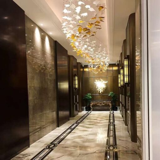 Đèn chùm thiết kế lá phong(DTK45) - Hình ảnh 5