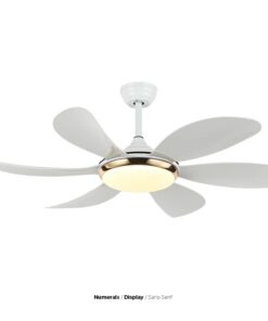 Quạt trần bắc âu kèm đèn LED(LQT06)