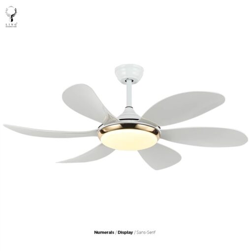 Quạt trần bắc âu kèm đèn LED(LQT06)