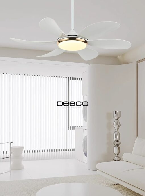 Quạt trần bắc âu kèm đèn LED(LQT06) - Hình ảnh 2