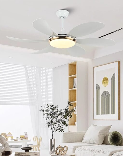 Quạt trần bắc âu kèm đèn LED(LQT06) - Hình ảnh 3