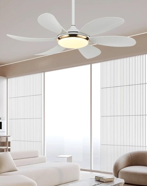 Quạt trần bắc âu kèm đèn LED(LQT06) - Hình ảnh 4