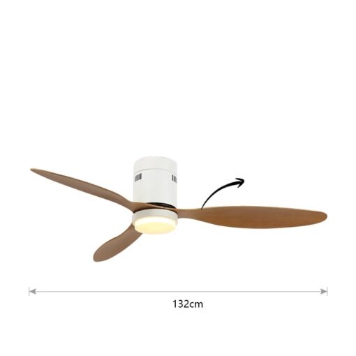 Quạt trần bắc âu kèm đèn LED(LQT08)