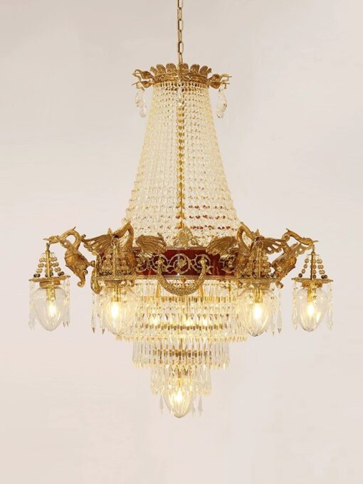 Đèn chùm đồng kiểu Pháp(DCD21) - Hình ảnh 2