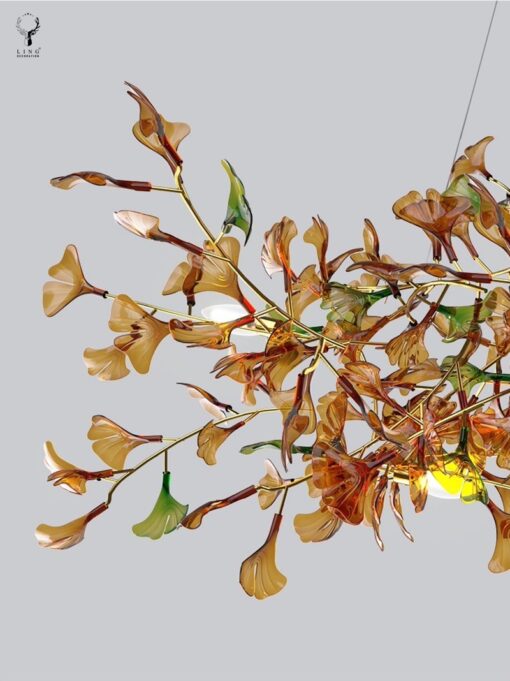 Đèn chùm lá Ginkgo(HD17) - Hình ảnh 8