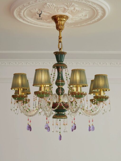Đèn chùm đồng cổ điển châu âu(DCD25) - Hình ảnh 2