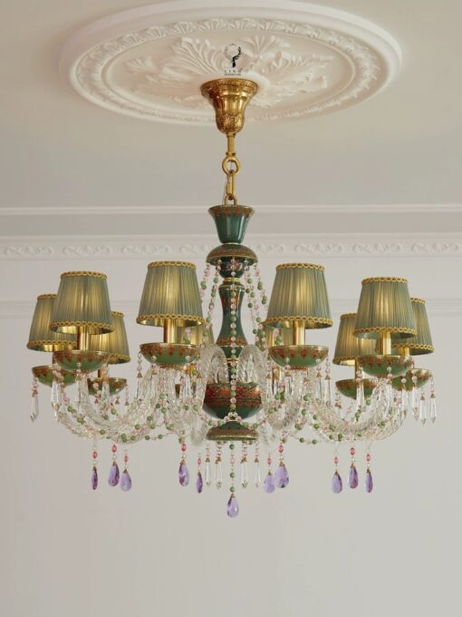 Đèn chùm đồng cổ điển châu âu(DCD25) - Hình ảnh 3