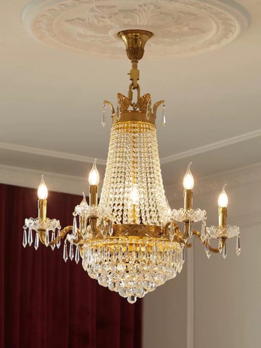 Đèn chùm đồng pha lê(DCD31) - Hình ảnh 2