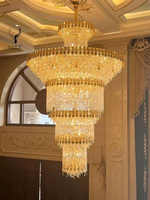 Đèn chùm đồng pha lê(DCD37)