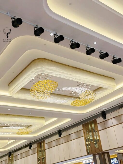 đèn chùm thiết kế pha lê(DTK101) - Hình ảnh 2